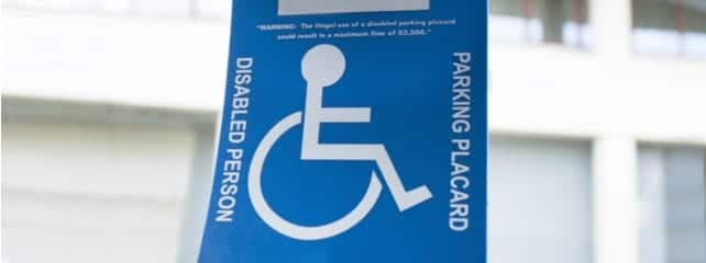 parking in a handicap spot